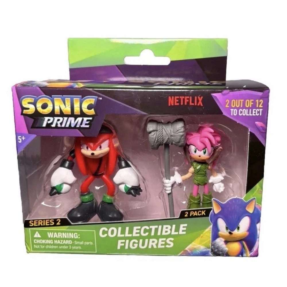 Sonic Prime‎ Series 2 Knuckles & Amy Collectible Figues 2 Pack